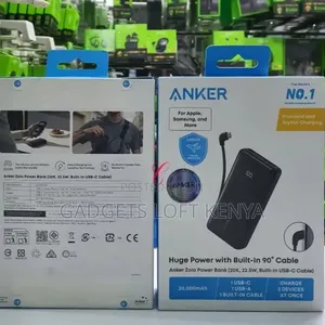 Anker A110EH11 Zolo * 22.5W* Power Bank With Built in USB C Cable