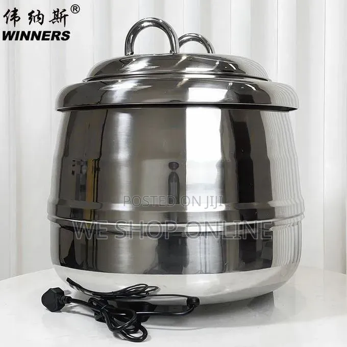 10ltr Pure Stainless Steel Electric Soup Tureen/Warmer.