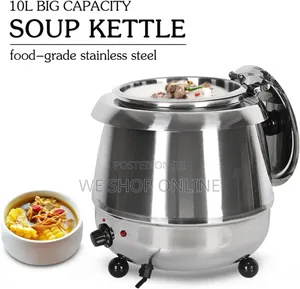 10ltr Pure Stainless Steel Electric Soup Tureen/Warmer.