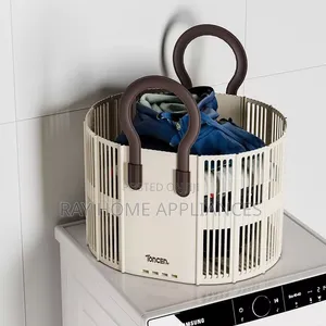 Foldable Laundry / Toy Basket With Handle Size: 49*30cm