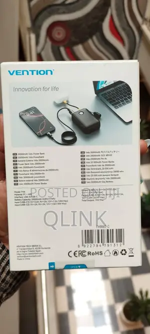 Vention 20000mAh Power Bank FKBB0-C