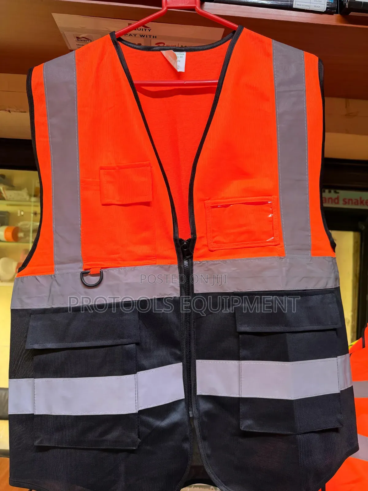 Orangeblack Reflective Vest