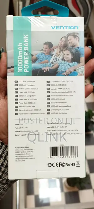 Vention 10000mAh Power Bank