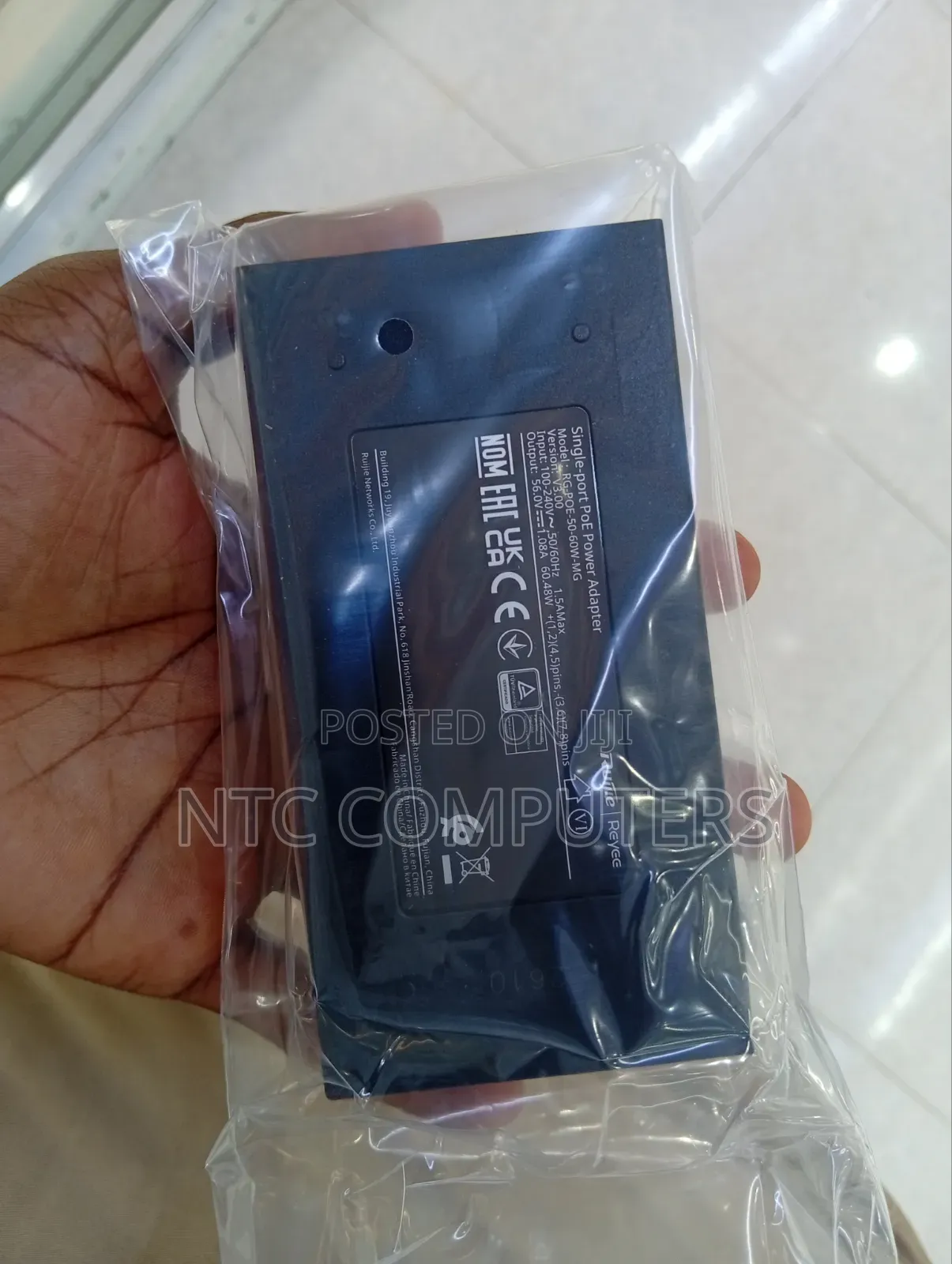 Ruijie Poe Adapter 56v 60.48W Single Port Poe Power Adapter