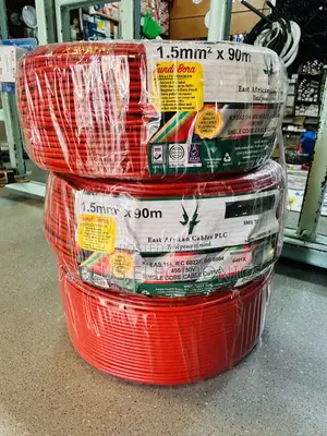 East Africa Cable 1.5mm Single Red 90m High Quality House Wiring Cable