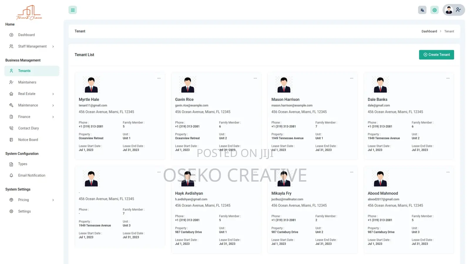 Tenant Management System