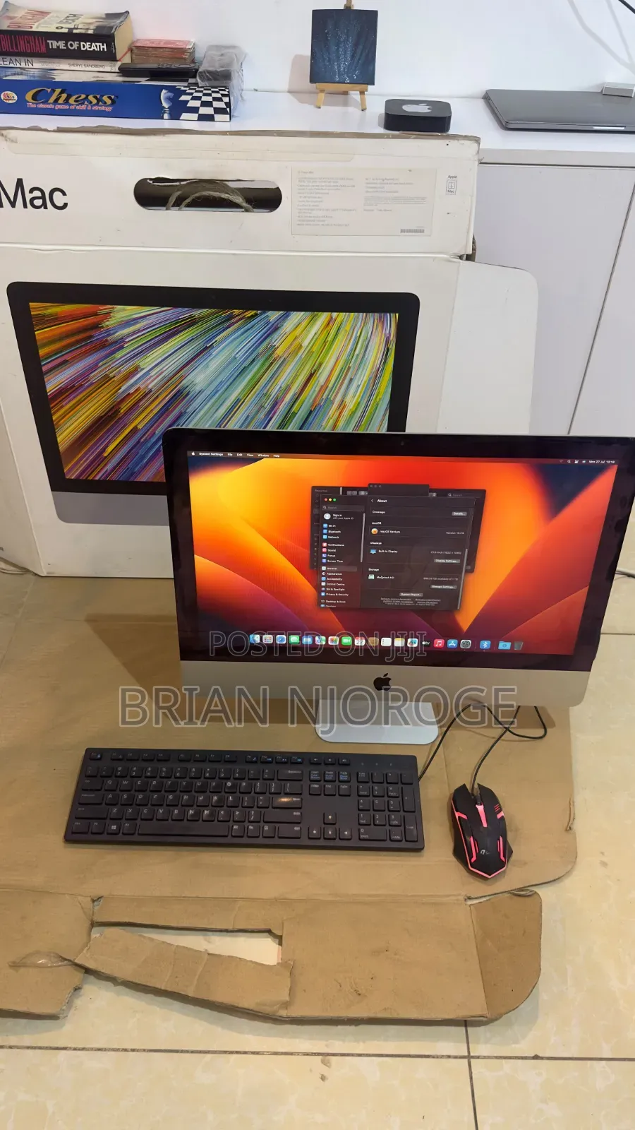 Desktop Computer Apple iMac 8GB Intel Core i5 HDD 1T