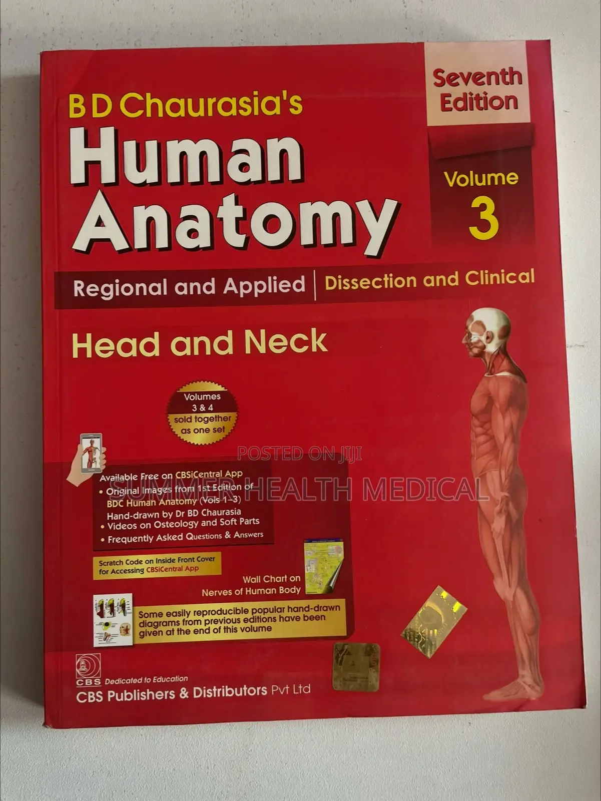 BD Chaurasia’s Human Anatomy Volume 3: Head and Neck – 7th Edition