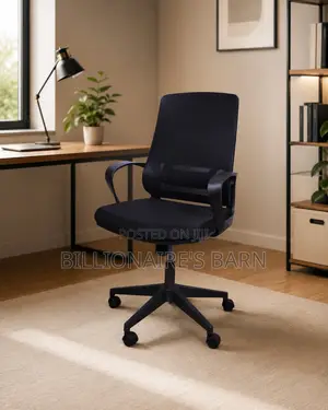 Durable Black Chair Fast Ergonomic | Perfect for Home Office