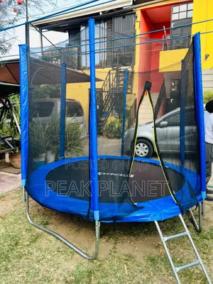 Strong 8FT Garden Trampoline for Outdoor Fun