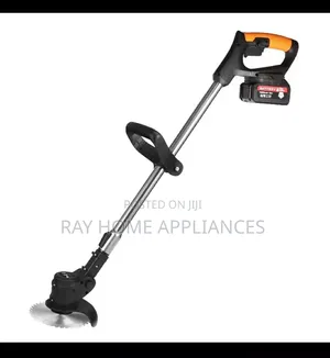 Cordless Electric Lawn Mower With Foldable Adjustable Trimmer
