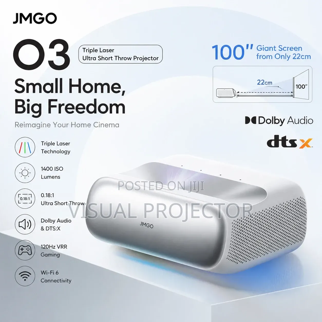 Jmbo 03 Ultra Short Throw Projector (UST)