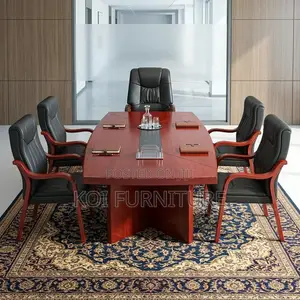 Boardroom Table; 2.4 Meters Suite High End Mahogany Boardroom Table