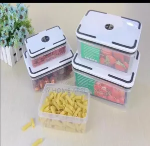 5 in 1 Fridge Containers With Freezer Free Lid Size 2900ml 450ml