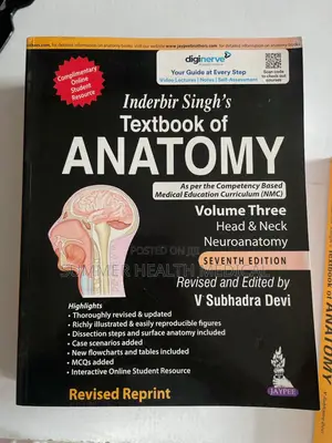 Inderbir Singh’s Textbook of Anatomy Set (Volumes 1–3) 7th Edition