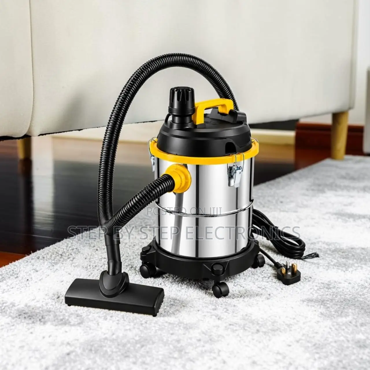 Durable Build Wet Dry Vacuum Cleaner With Stainless Steel Tank