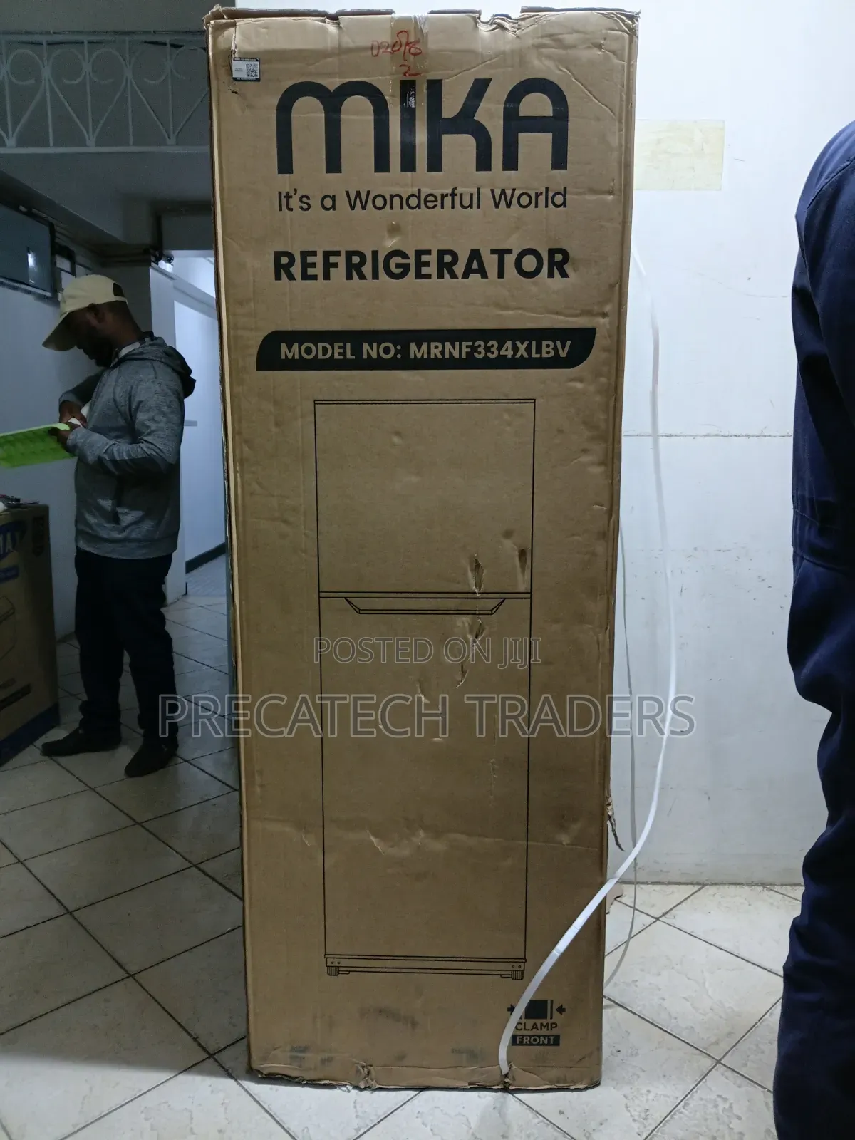 Mika 334L No Frost Double Door Refrigerator – Silver