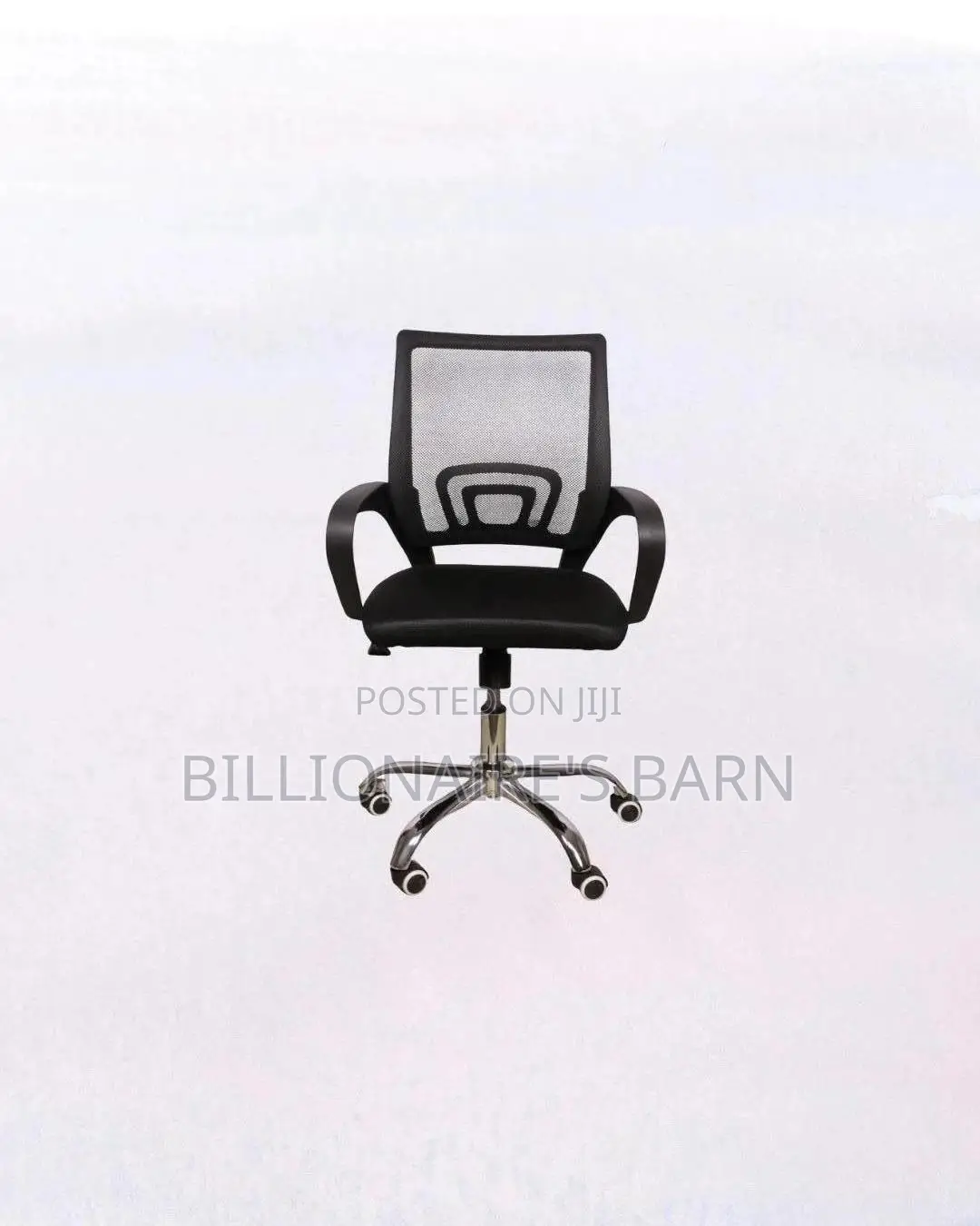 Durable Secretarial Office Chair Ergonomic Fabric Seat Lumbar Support