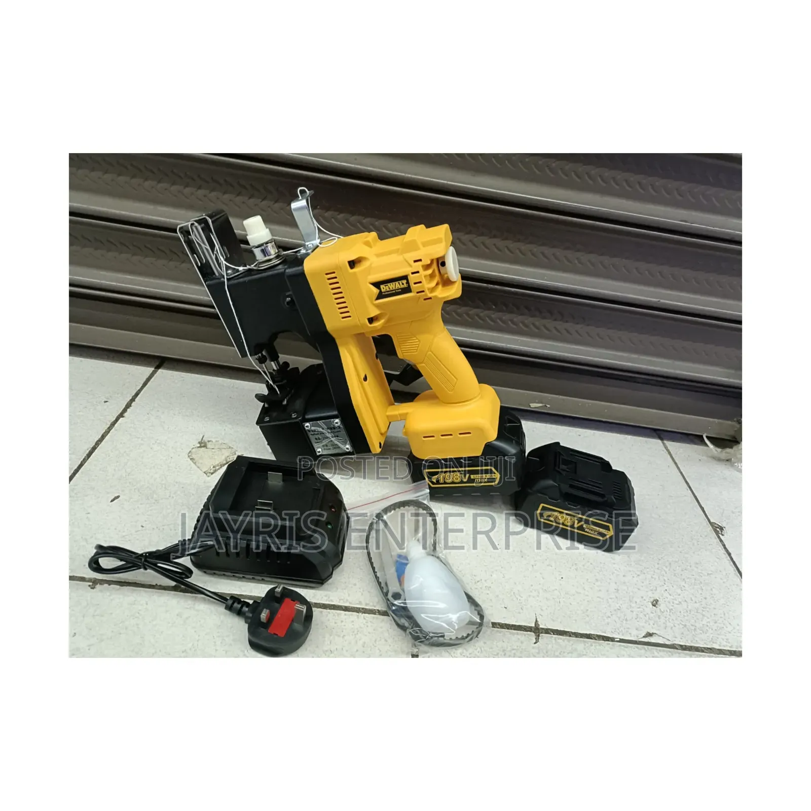 Cordless Bag Closer,with 2 Big 198v Batteries and a Slide Charger