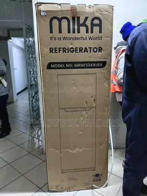 Mika 334L Double Door Refrigerator With Top Freezer