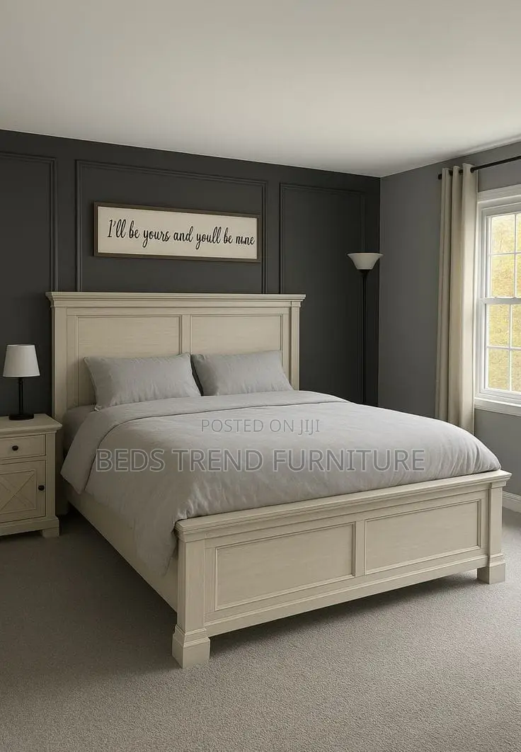 5x6 Solid Wood Bed – White Finish