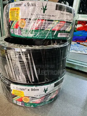 East Africa Cable 1.5mm Single Black 90m Safe Wiring Solution