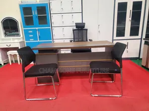 1.4M Desk+Office Chair+Visitors Chair