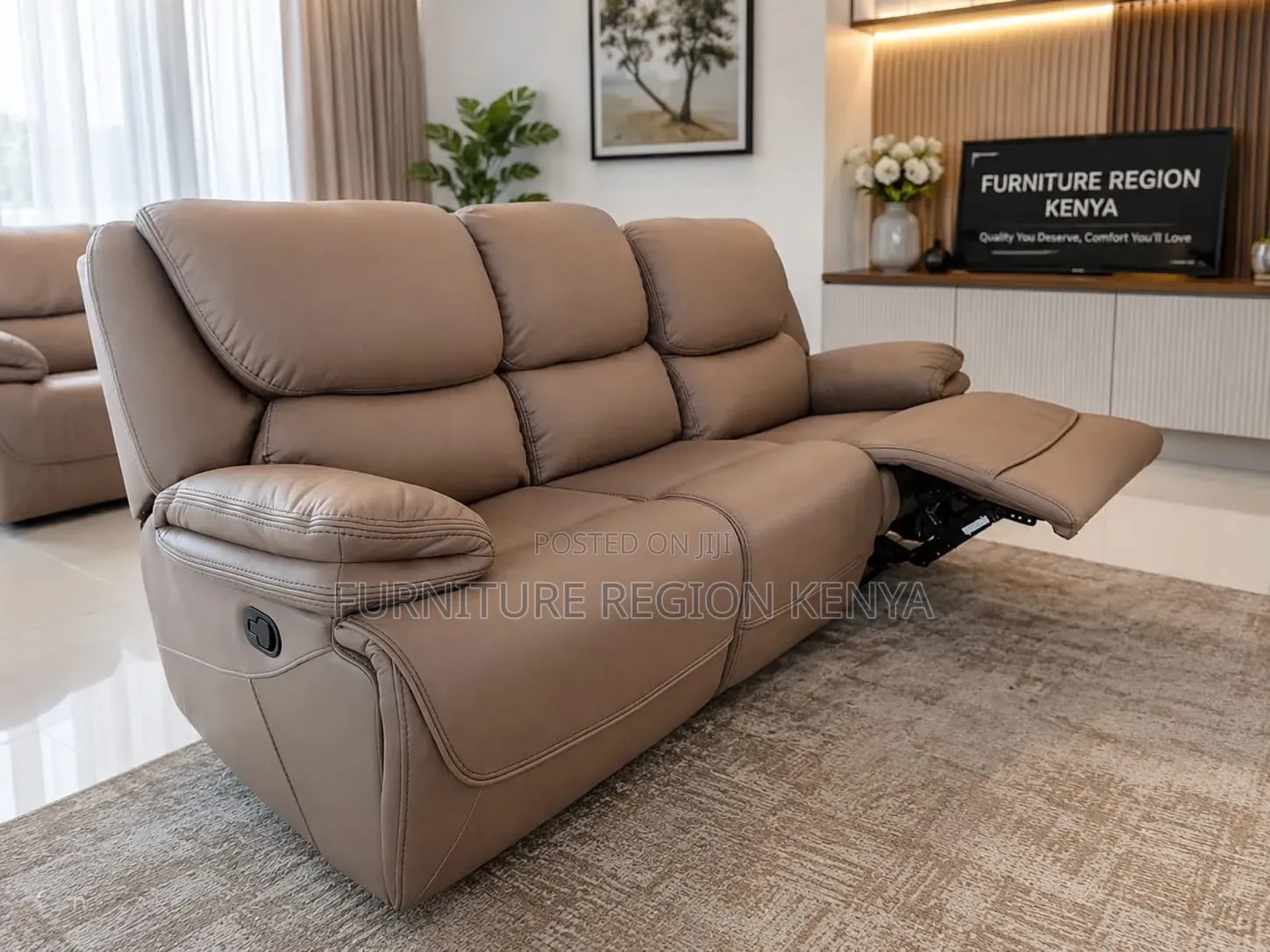 Three-Seater King-Size Recliner Sofa