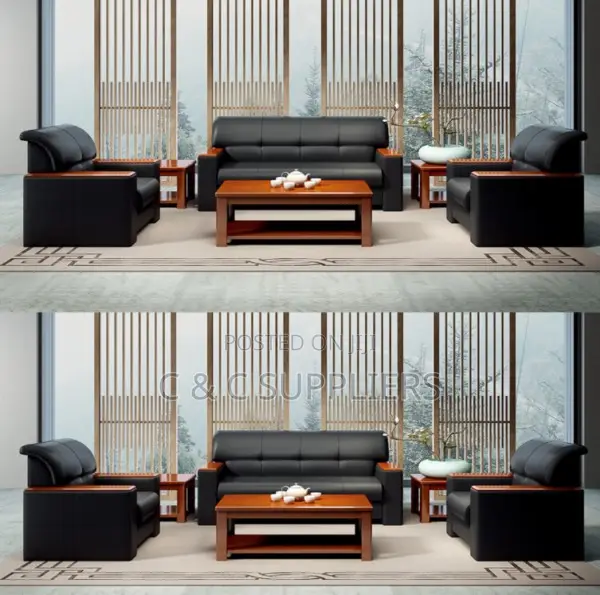 Executive 5-Seater Leather Sofa.