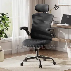 Mesh Task Chair With Flip-Up Arms