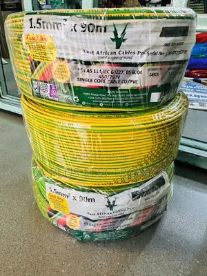 East Africa Cable 1.5mm Single Green Yellow 90m Earthing Cable