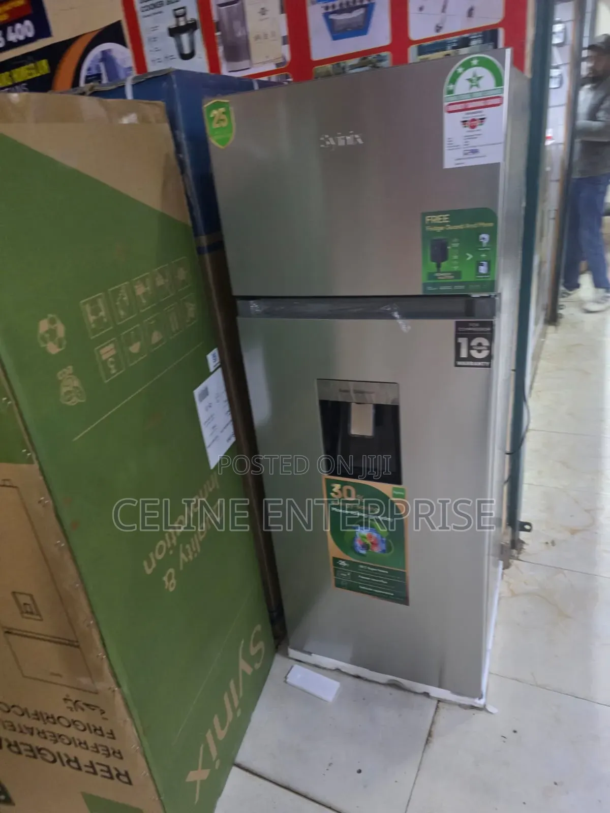 Syinix 210L Refrigerator With Water Dispenser – Low Noise