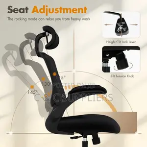 Mesh Task Chair With Flip-Up Arms