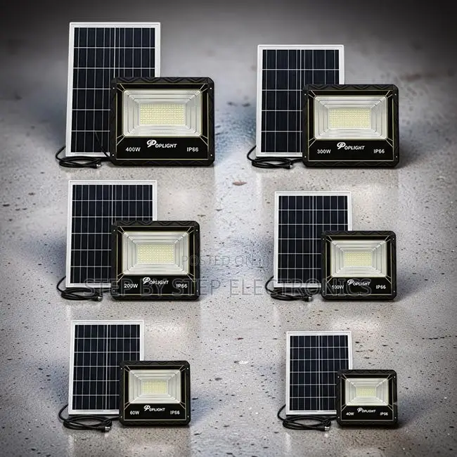 Automatic on and Off 60W 200W 400W Solar Flood Light Wholesale