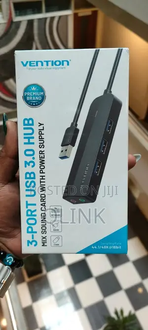 Vention 3-Port USB 3.0 Hub With Sound Card CHIBB