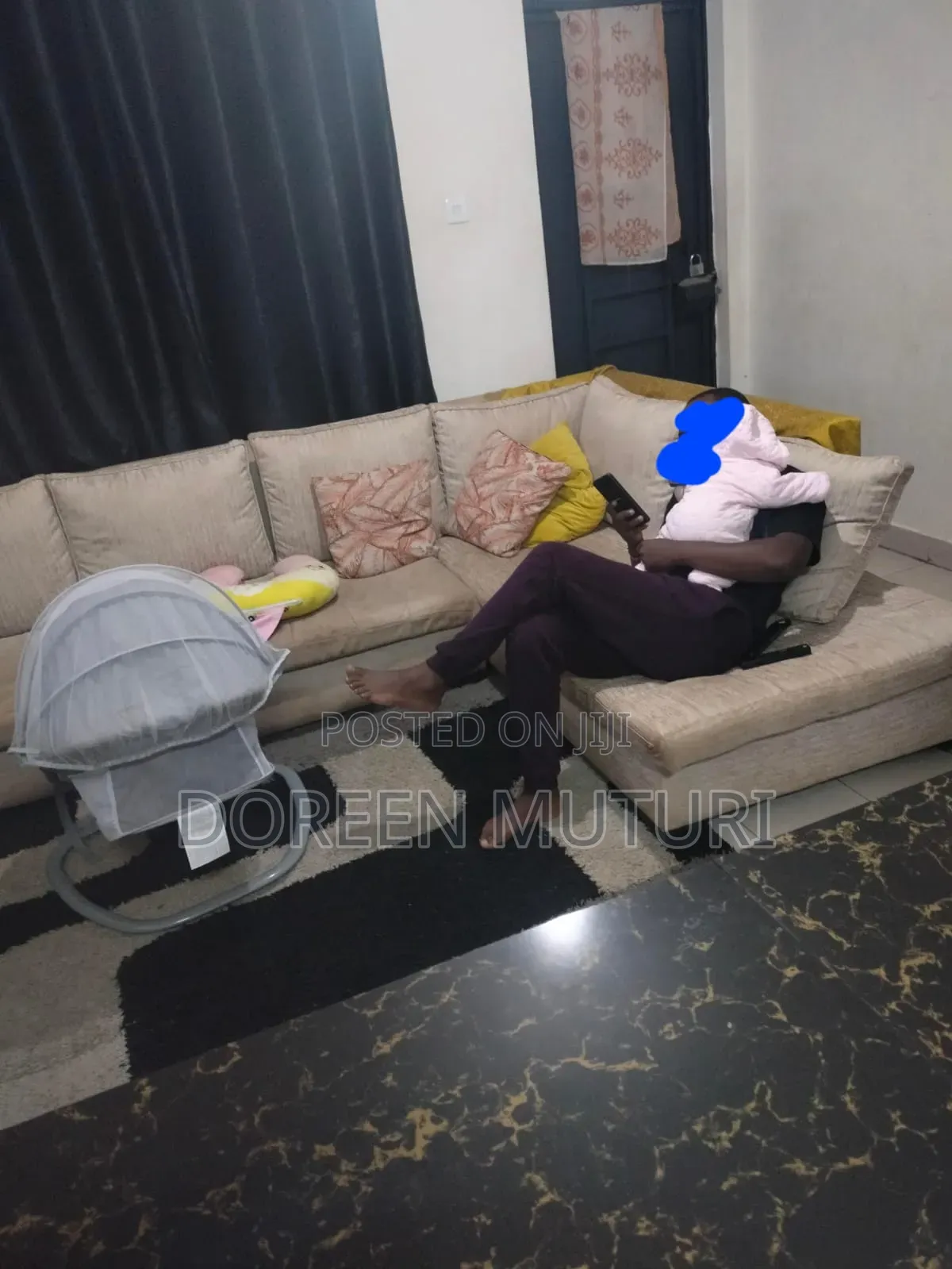 L Seat Couch - 5 Seater
