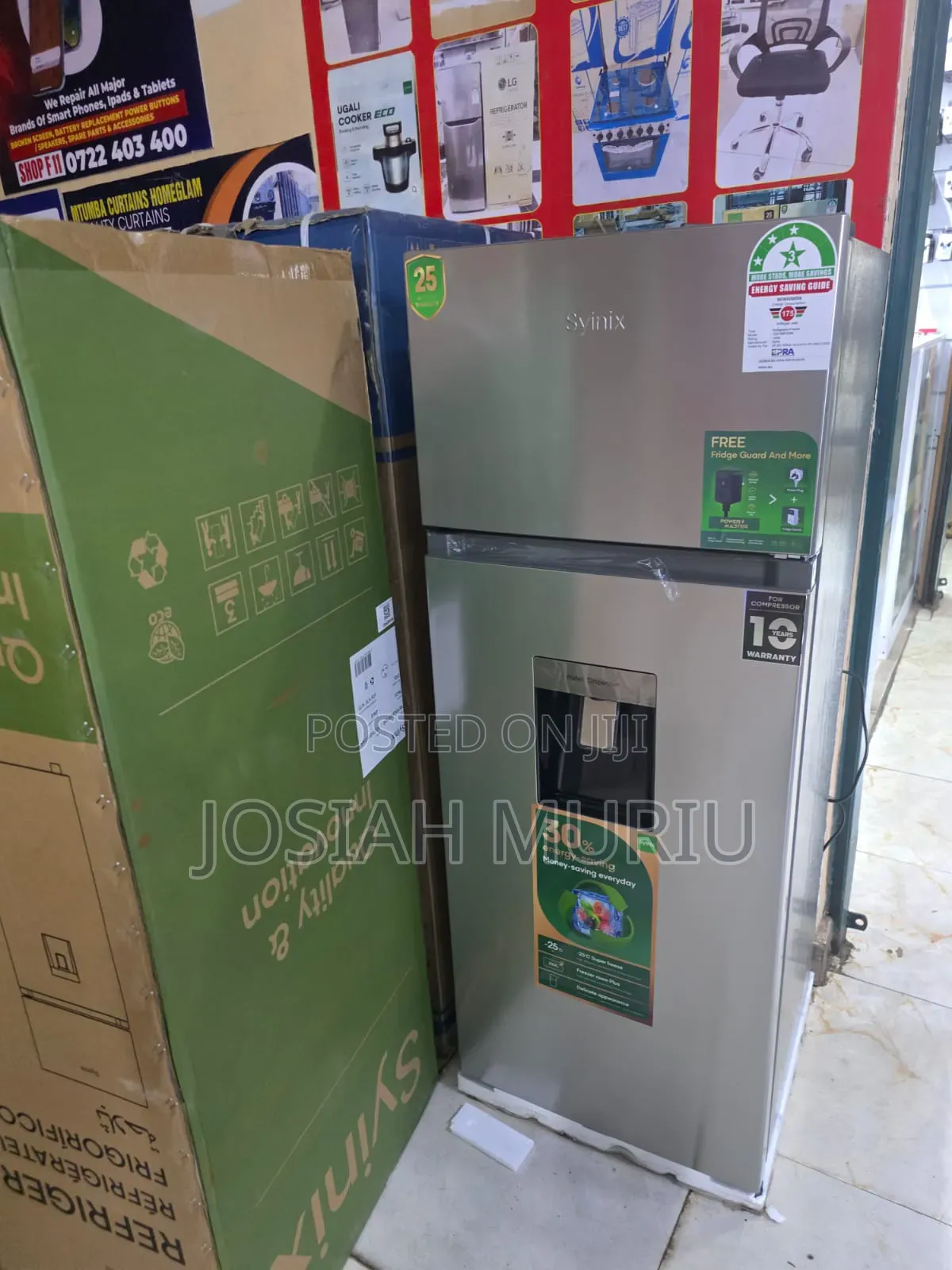 Synix 210l No Frost Refrigerator With Dispenser