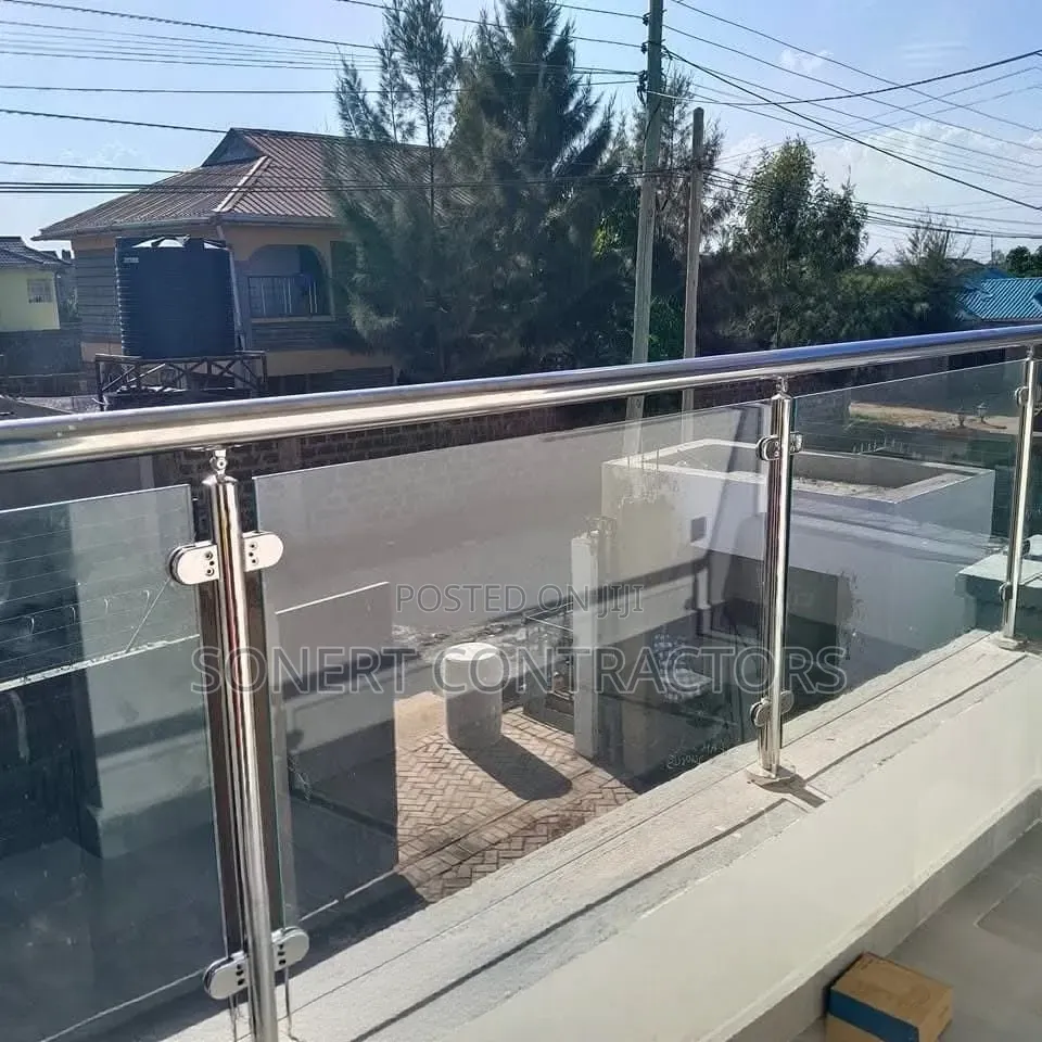 High Quality Stainless Steel Chrome Balcony Glass Rail