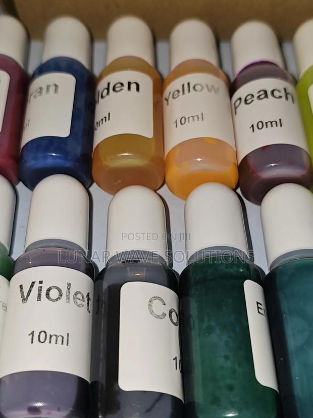 10ml Concentrate Epoxy Reain Pigments, Kit Comes With 24 Pieces - thumbnail 2