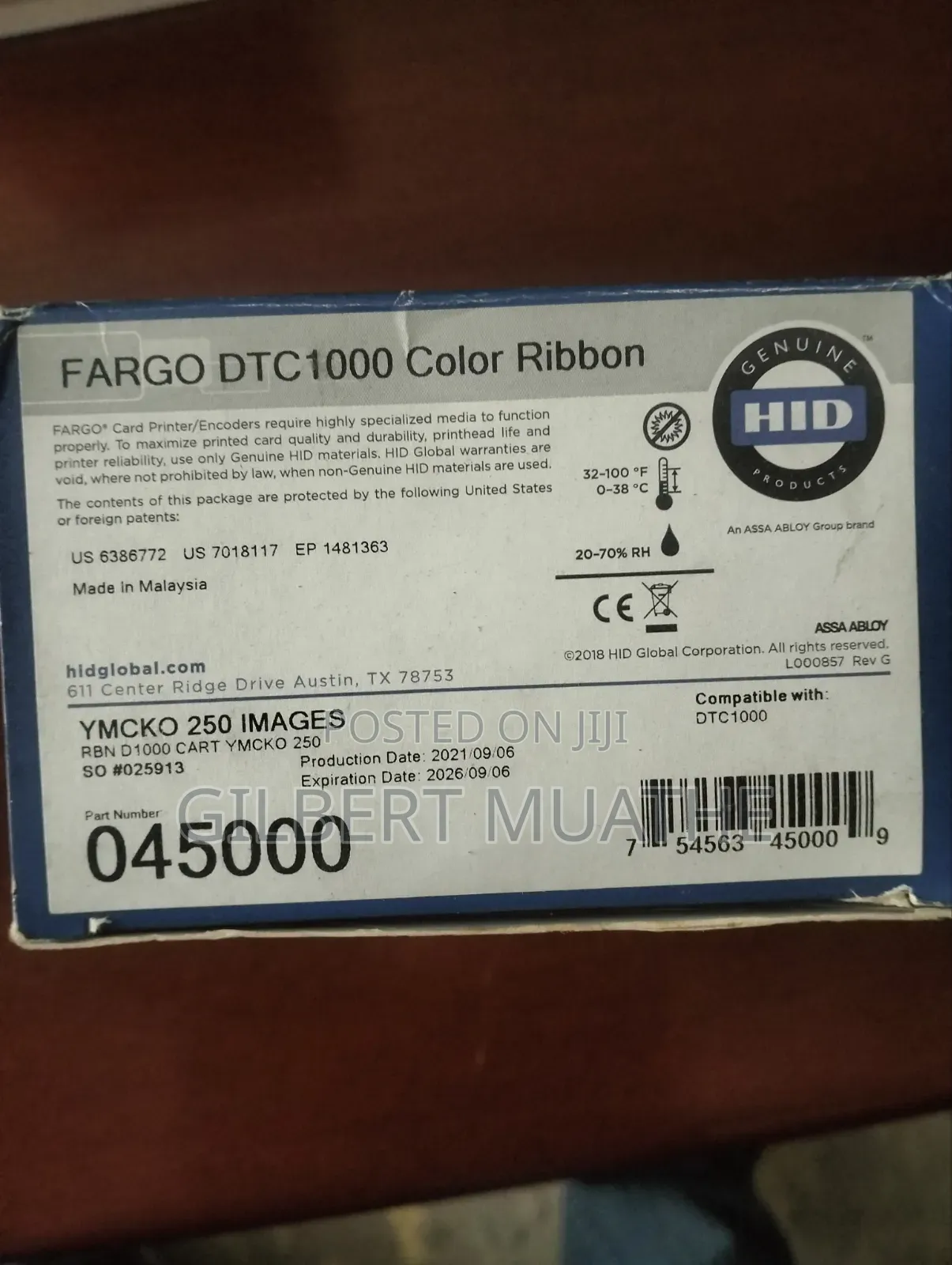 Fargo DTC Ribbon
