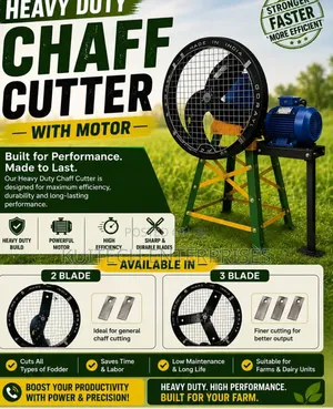 Complete Chaff Cutter/ 3blade Plus Motor Chaff Cutter