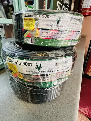 East Africa Cable 2.5mm Single Black 90m Pure Copper Electrical Cable