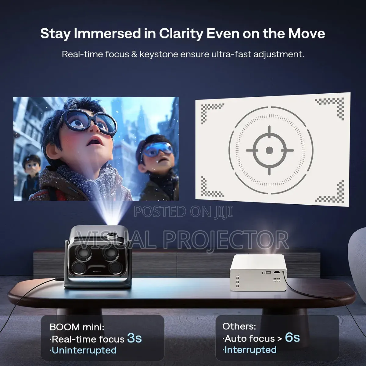Aurzen Boom Mini Google TV Projector