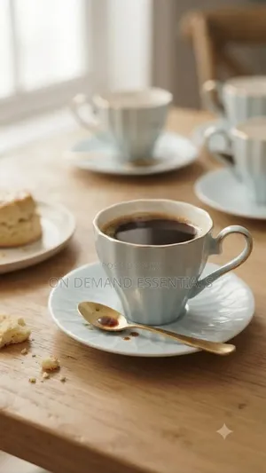 Cup and Saucer Coloured