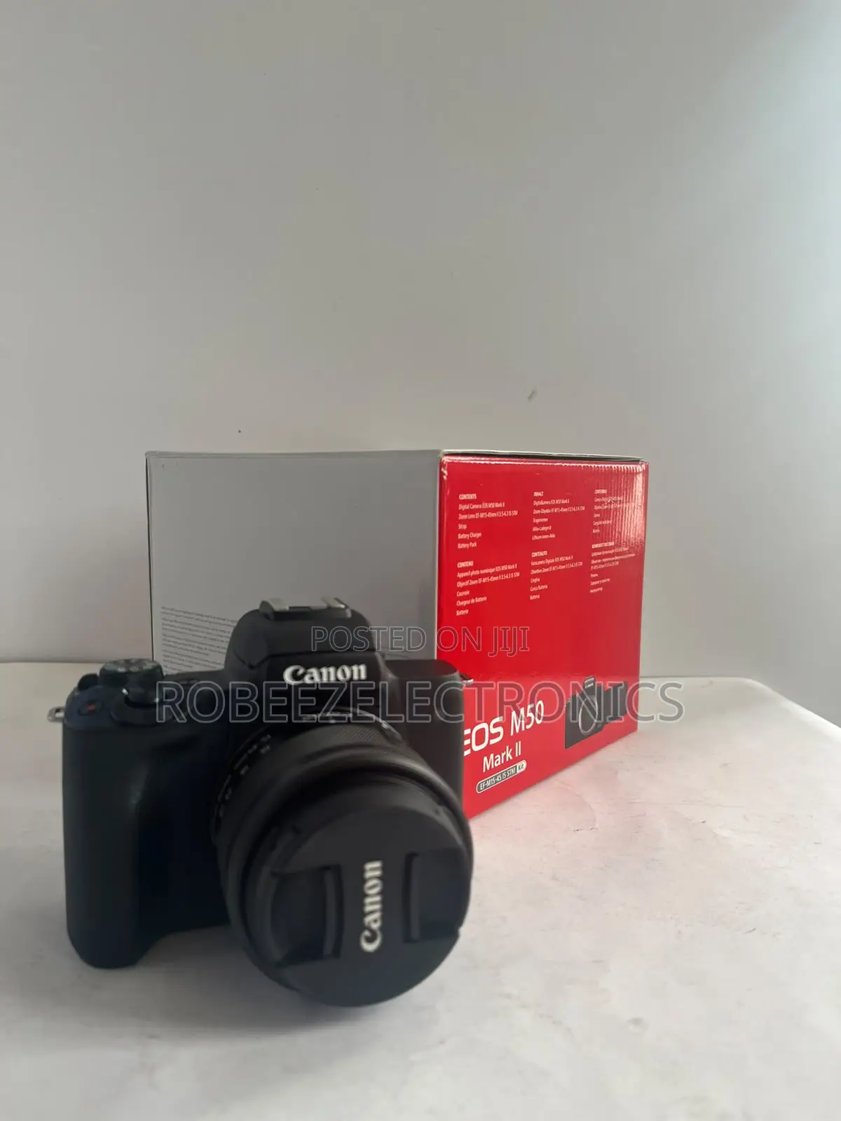 Canon EOS M50 Mark II Mirrorless Digital Camera With 15-45mm Lens