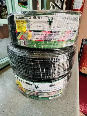East Africa Cable 2.5mm Single Black 90m Energy Efficient Copper Cable