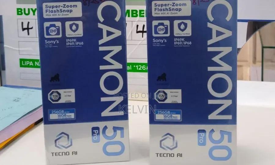 New Tecno Camon 50 Pro 256 GB Blue