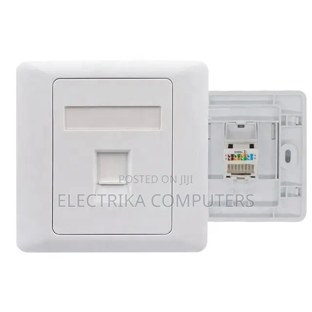 Cat 6 Single Port Faceplate