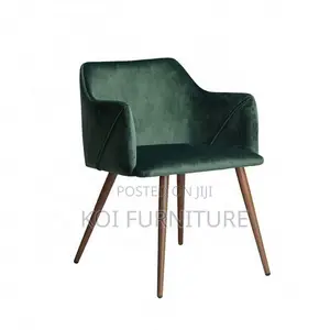 Home Chairs; Metal Legs Padded Accent Chair