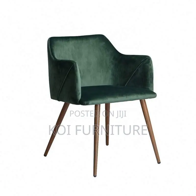 Home Chairs; Metal Legs Padded Accent Chair